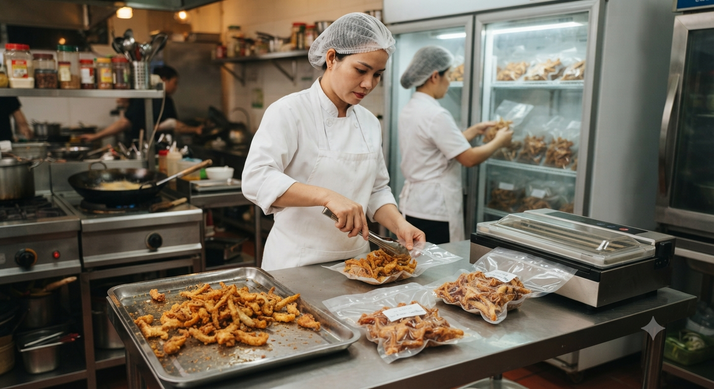 Phân tích các yếu tố kỹ thuật trong việc bảo quản sụn dê chiên
